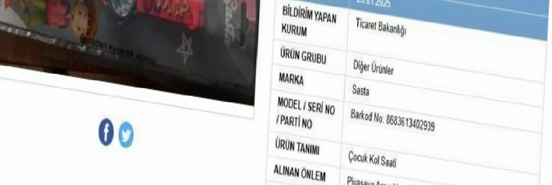 Ticaret Bakanlığı'ndan Güvensiz Çocuk Ürünleri Uyarısı