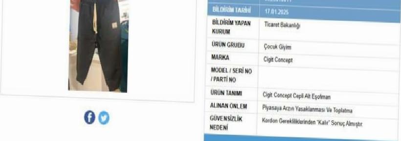 Ticaret Bakanlığı'ndan Güvensiz Ürün Denetimleri: Cigit Concept ve Relaxion Çantası Yasaklandı