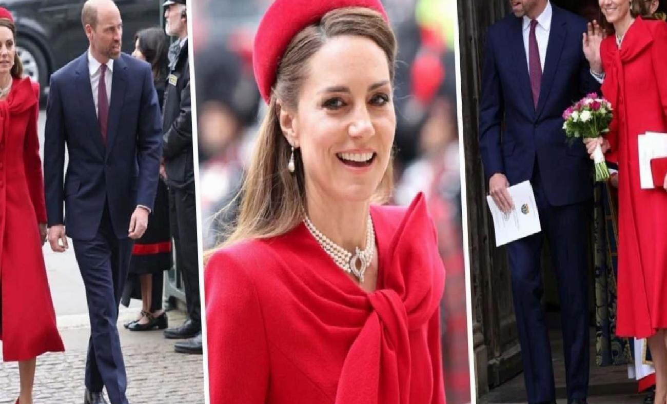 Kate Middleton'un Dönüşü: Kırmızı Elbise ve Gizli Mesajlar